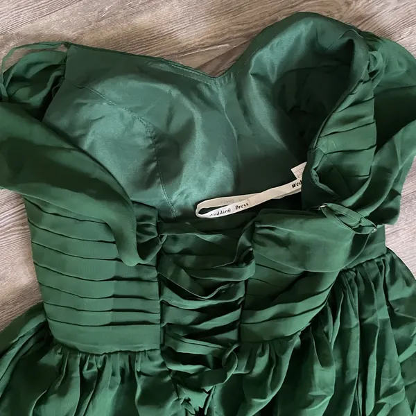 Wedding Dress Green Size 12 - Image 10