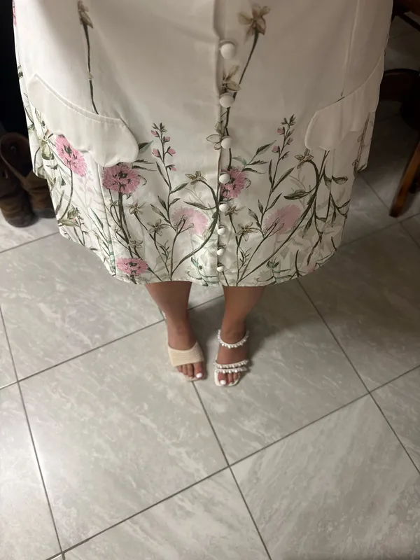 En Saison Esmeralda Mini Dress White Size M - Image 4