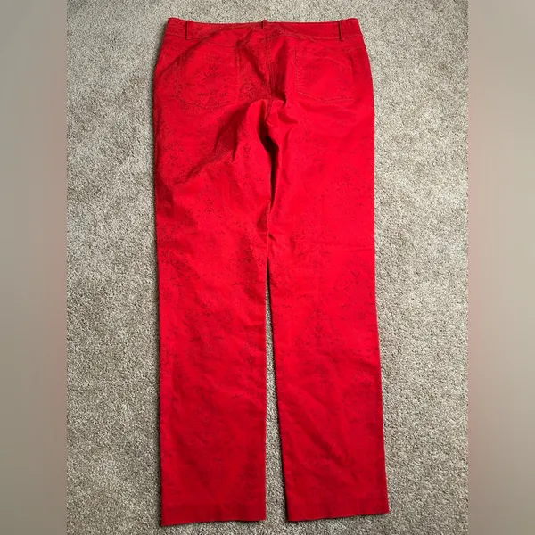 J. McLaughlin Felicity‎ Velveteen Red Jeans - Image 6