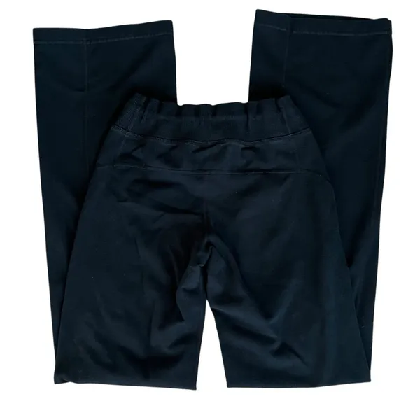 Lululemon Women’s Retro Logo Mid Rise Wide Leg Drawstring Sweat Pants Black 2 - Image 7