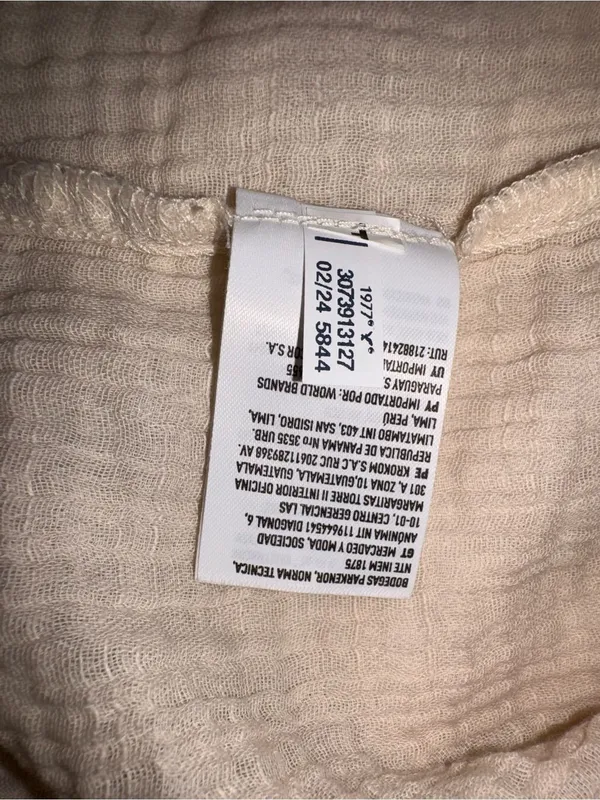 American Eagle Outfitters Cream Long-Sleeve Button-Down Shirt - Image 9