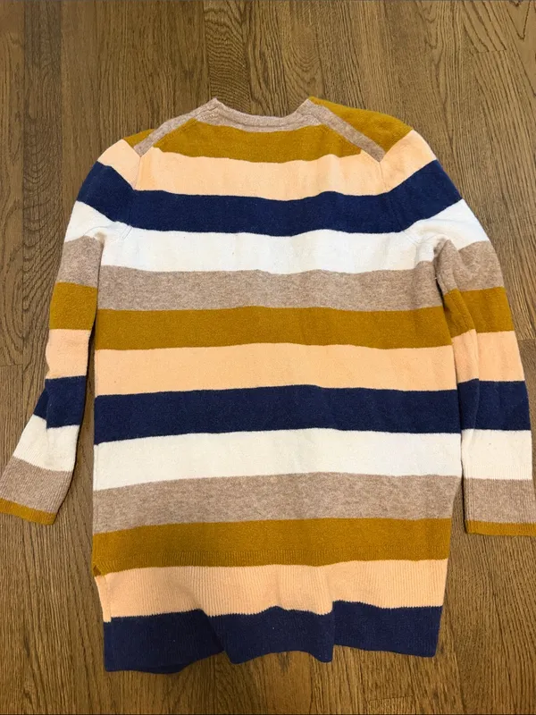 Madewell Stripes Open-Front Cardigan Size Small - C1-607 - Image 9