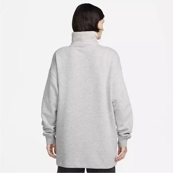 Nike Women’s Club Fleece Lined Mock Neck Oversized Sweatshirt - Image 3