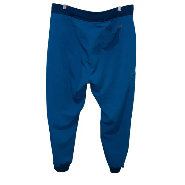 Figs Zamora Scrub Jogger Pants Teal Blue Orange‎ Drawstring Size XL PO 1652 - Image 4