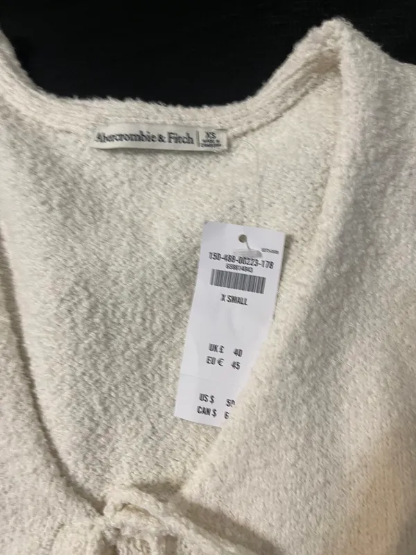 Abercrombie Textured Tie Front Vest - Image 2