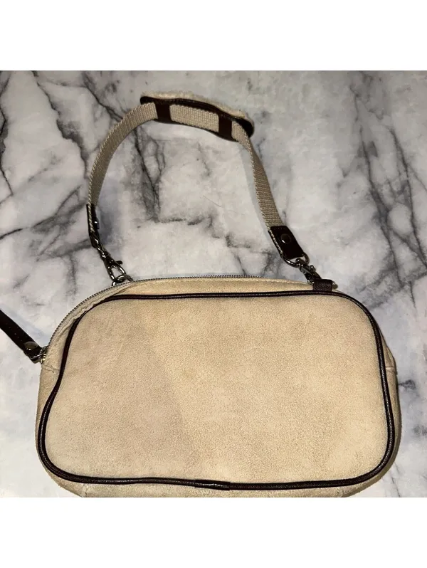 RARE Ugg MINI Handbag Shoulder Bag Purse 8x5x1" Suede Shearling Pouch MINTcond. - Image 2