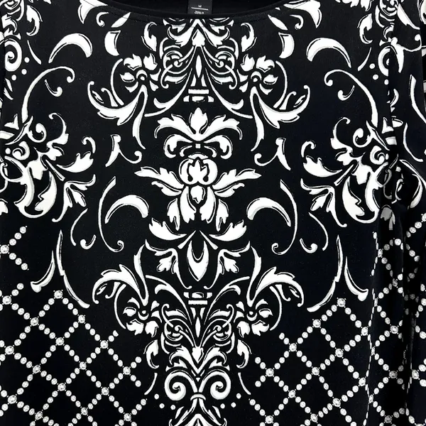 White House Black Market Shift Dress Womens‎ Medium Geometric Diamond Boho Artsy - Image 4