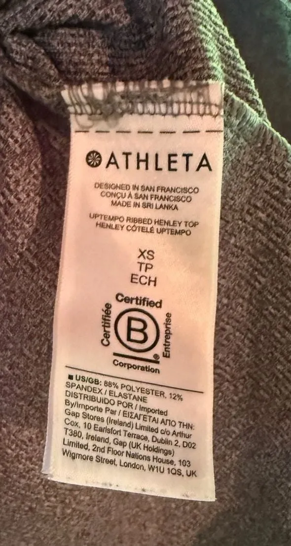 Athleta Uptempo Ribbed Henley Long Sleeve Top - Image 3