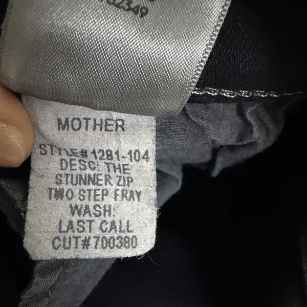 Mother Size-26 The Stunner‎ Two Step Fray Last Call Dark Blue Wash Denim Jeans - Image 7