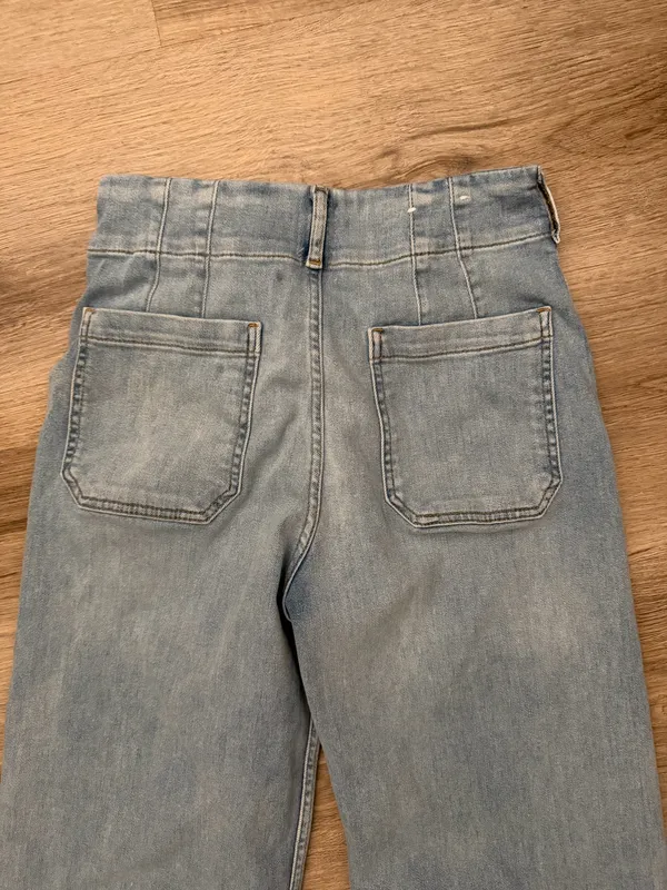 Anthropologie blue Maeve Colette cropped wide leg jeans - Image 8