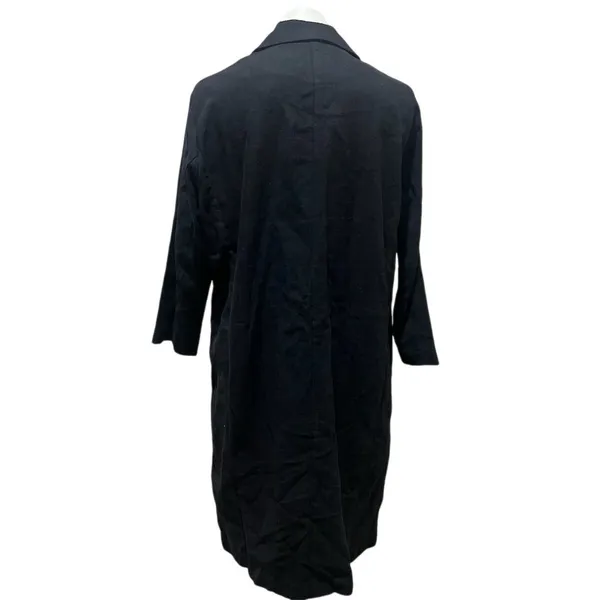 All:Row Women's Black Long Blazer Coat Medium Linen - Image 7