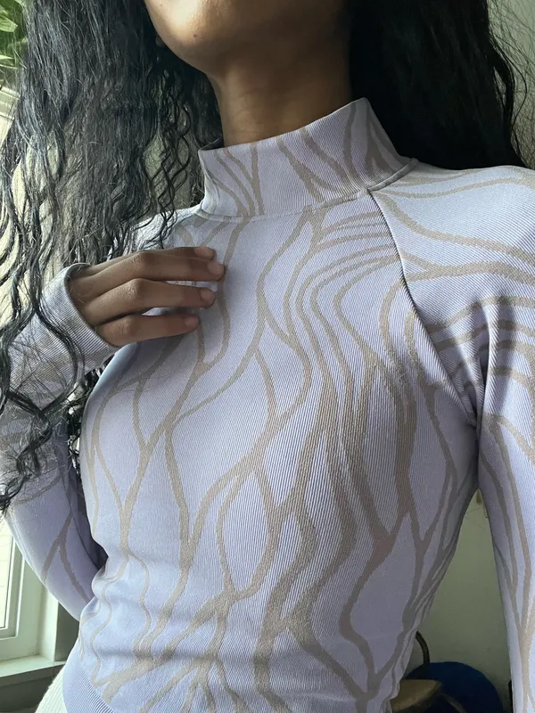Lilac long sleeve top - Image 3