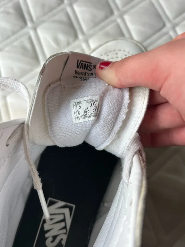 Vans High-Top White Sneakers - Image 3