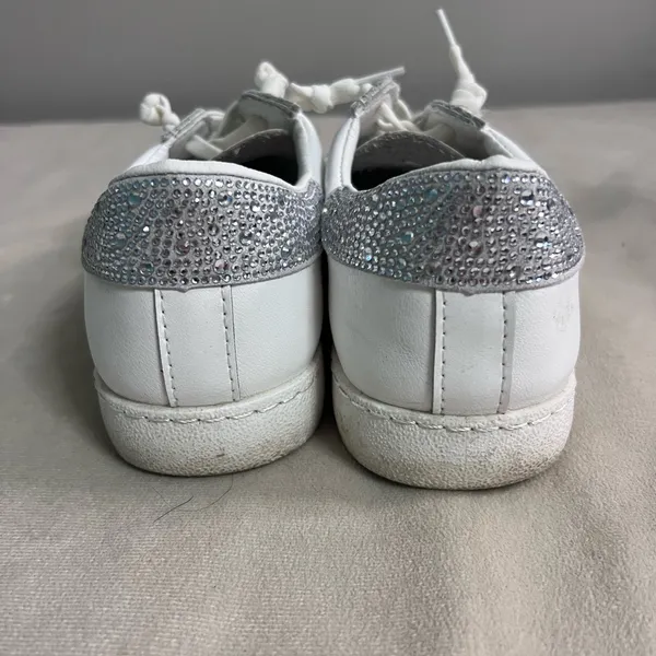 Vintage Havana “Betsy White Diamonds” Rhinestone Star Sneakers Size 8 - Image 3