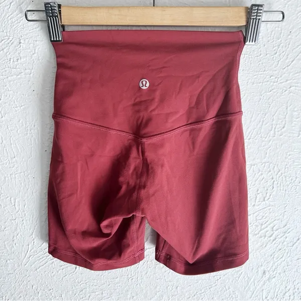 Lululemon Align Bike Short 6" Chianti Wine Red Sz 0 - Image 4