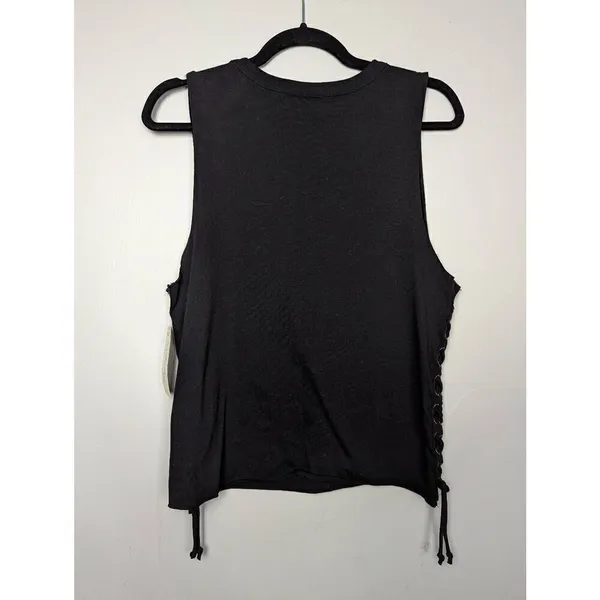 Wrangler the west is calling side lace-up tank Medium - Image 5