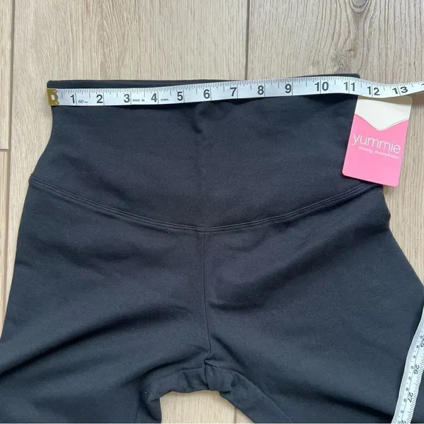 Yummie NWT Susie Flare Shaping Legging Cotton Stretch Black Women's Pants Small - Image 10