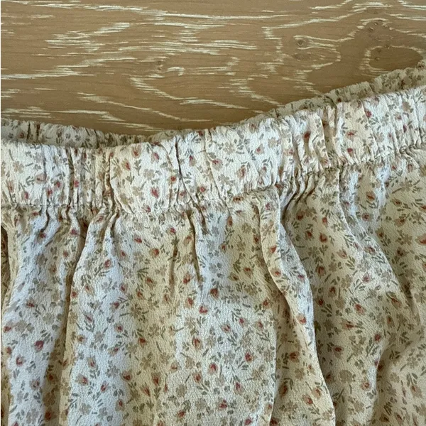 Brandy Melville Maxi Skirt Tiered Floral One Size Beige - Image 3