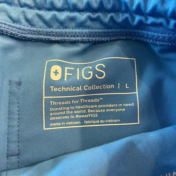 Figs Zamora Jogger Scrub‎ Pants in Capri Blue size Large - Image 5
