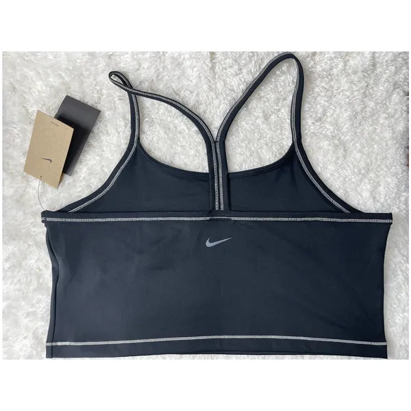 Nike Black Training Sports Bra XL Strappy Activewear Top Workout NEW Womens - Image 2
