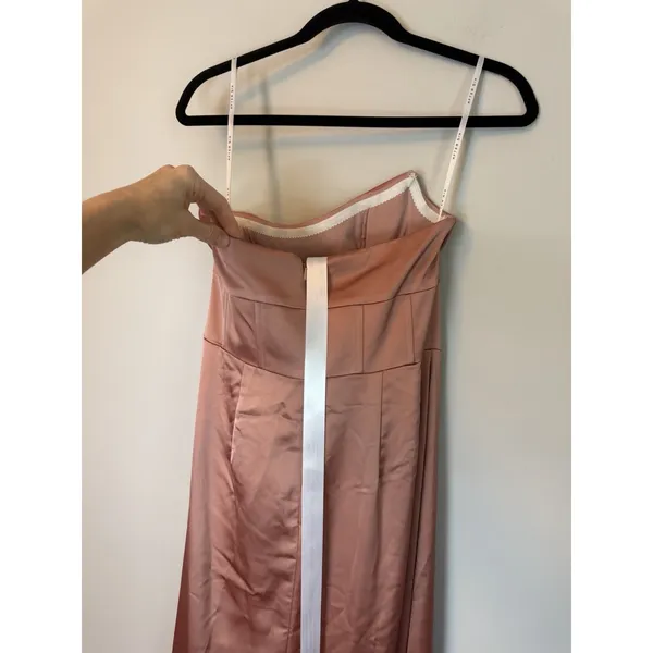 After Six Copper Penny Satin Convertable Gown Size 4 $269 6898 NEW - Image 14