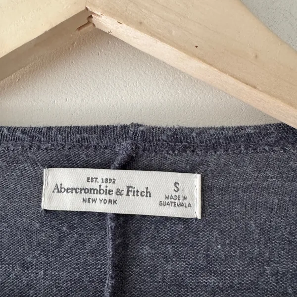 Abercrombie & Fitch Blue Wrap‎ Lightweight Sweater Top - Image 3