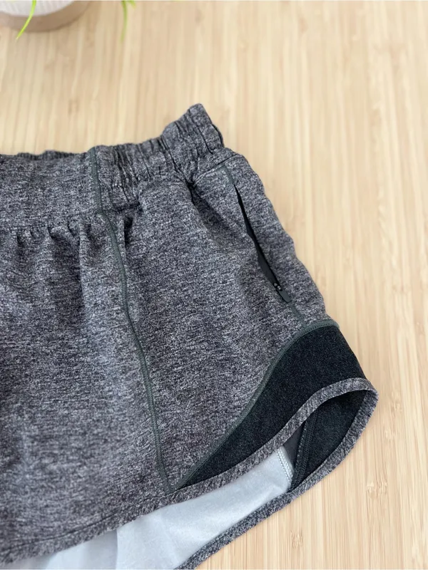 Lululemon Hotty Hot Women’s Athletic Activewear Grey Shorts size 8 - Image 2
