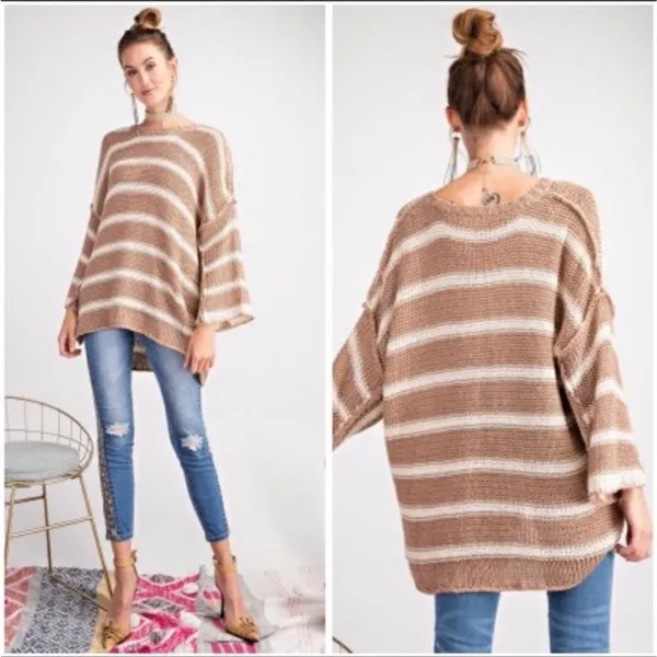 ✨ Easel Striped Oversized Sweater✨ - Image 4