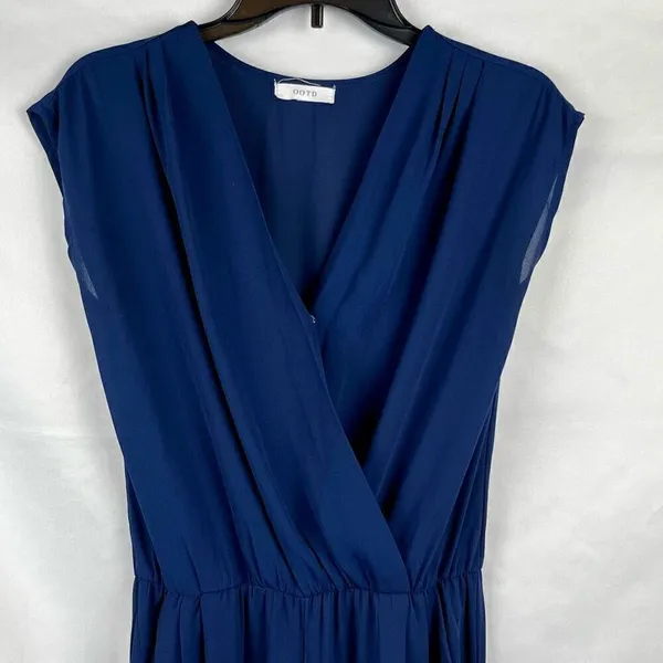 OODT Women’s Blue Wrap Jumpsuit Small - Image 3