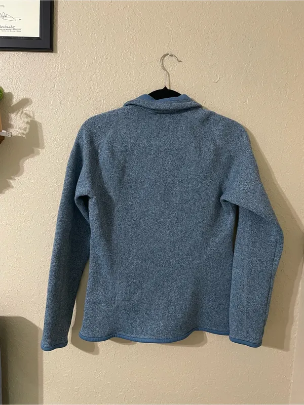 Women’s Patagonia Better Sweater Jacket Size Small Berlin Blue Warm Collared - Image 12