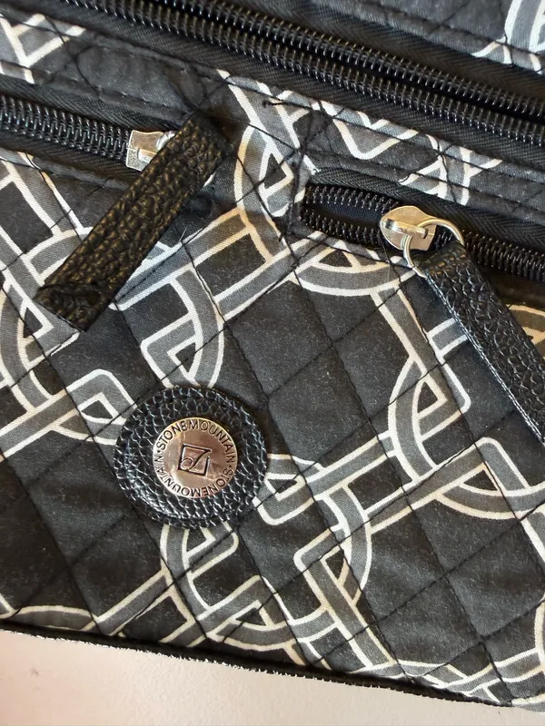 The Stone Mountain Black White Geometric Wristlet Wallet - Image 2