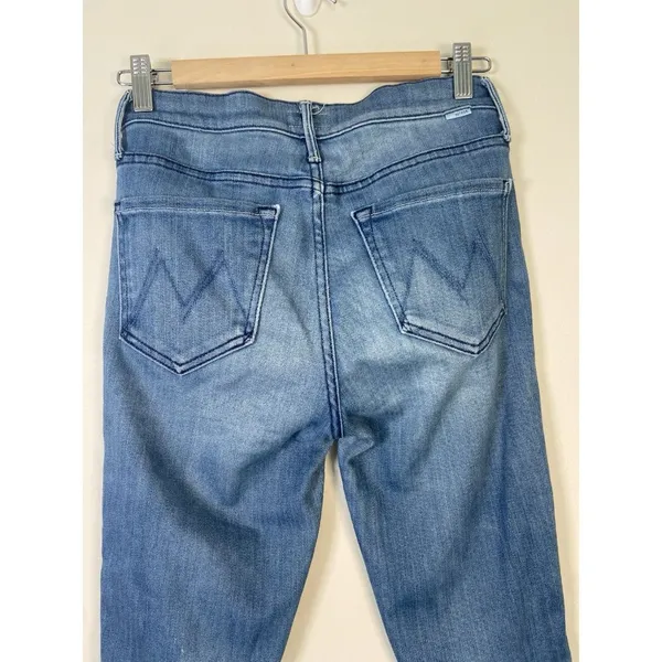 MOTHER Vamp Fray Jeans In Crack The Whip‎ Wash Women’s Size 26 Preppy Classic - Image 8