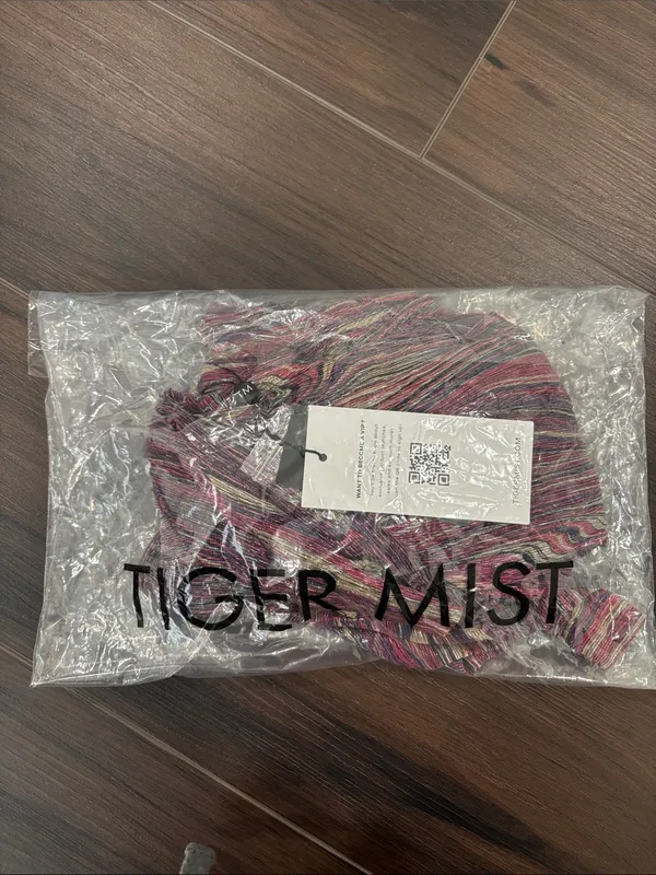 Tigermist Sonora Dress Plunging Halter Sequin Maxi Dress in Iridescent Pink - Image 4