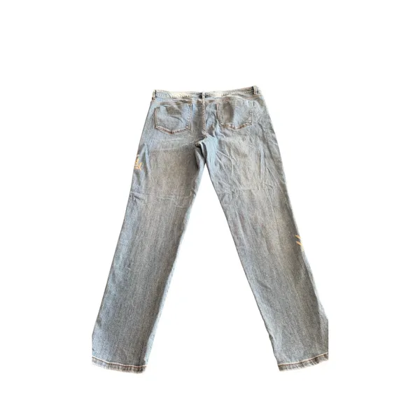 J. Jill Denim Straight Leg Embroidered Jeans size 12 - Image 13