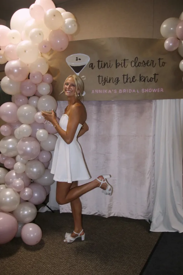 Altar'd State White Pearl Mini Dress - Image 3