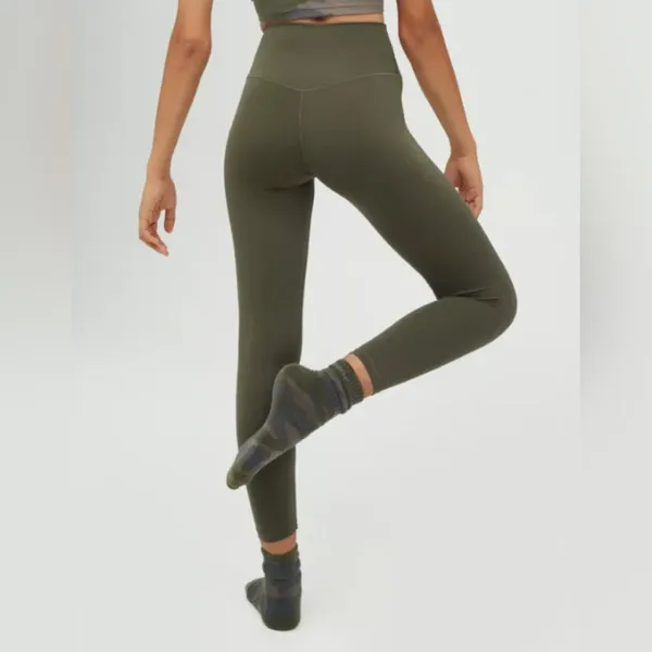 Aerie High Waisted Legging in Olive Green Size XS - Image 2