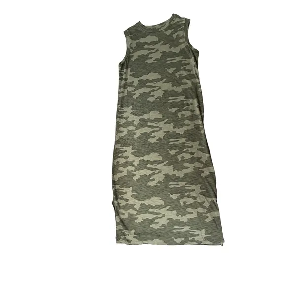 Universal Thread Camo Sleeveless Maxi Dress Small 100% Cotton Casual Tank Dress - Image 2