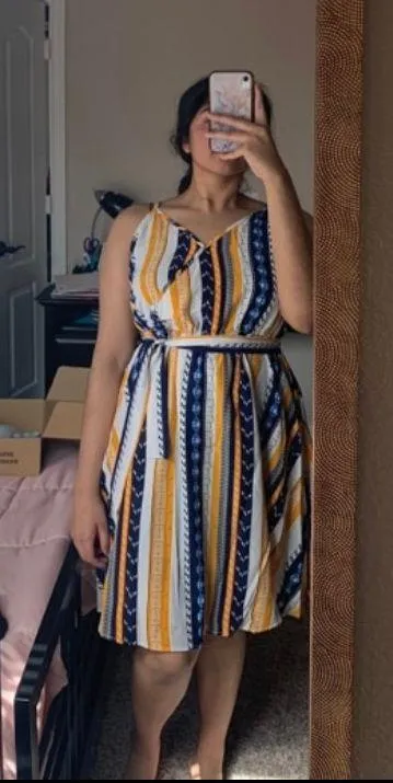 Striped Cami Dress Multi Size XL - Image 2
