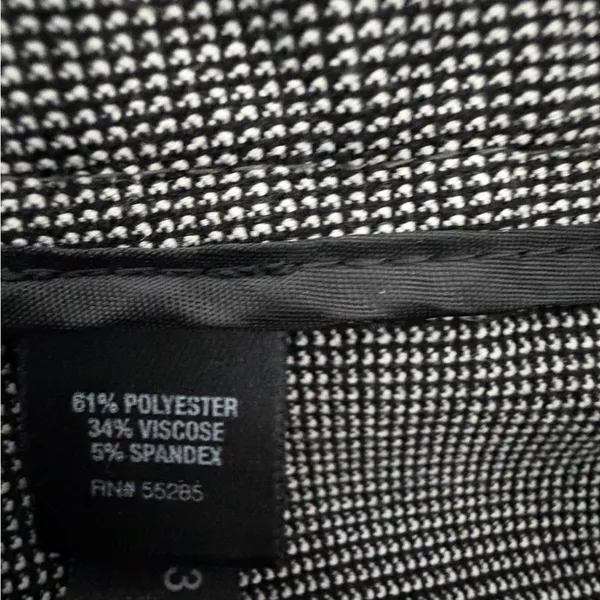 Express Design Studio Size 4 Dress Pants Micro Check Black White Career(A496)✨ - Image 10