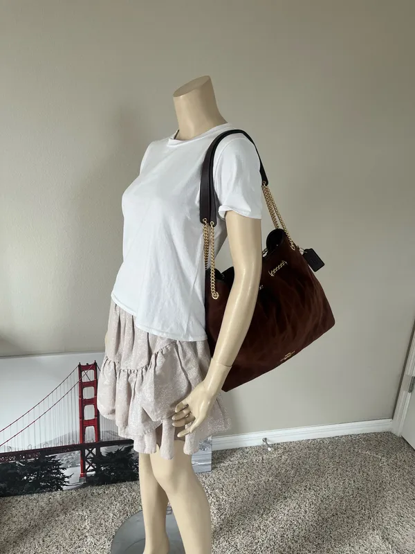 Coach Evelyn Large Shoulder Bag With Quilting - Image 7