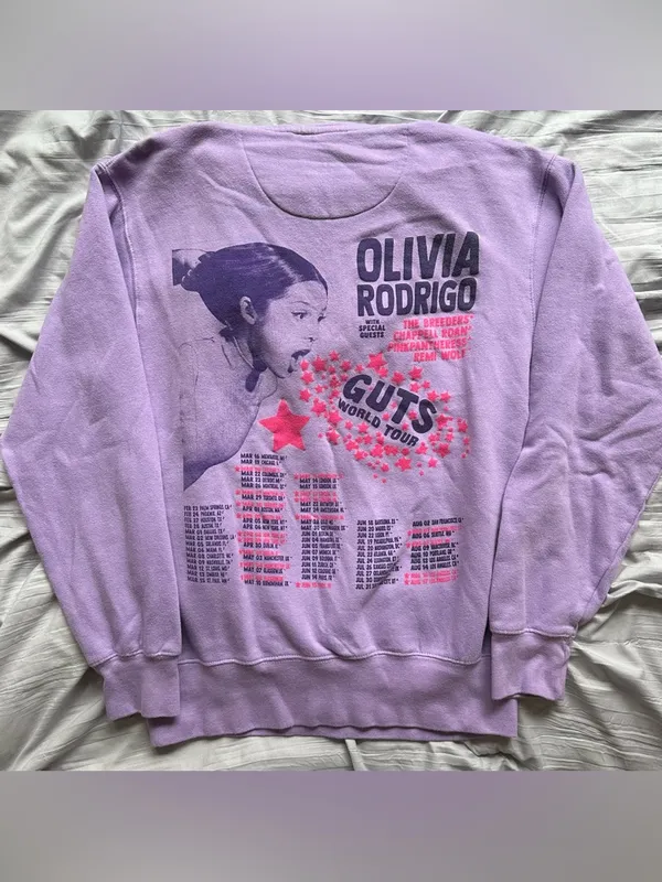 Olivia Rodrigo Fan Made Purple Hoodie - Image 3