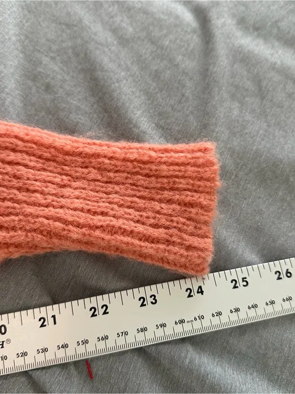 Free People Sweater Small Coral Pink Alpaca Blend Cowl Neck Oversized - Image 9