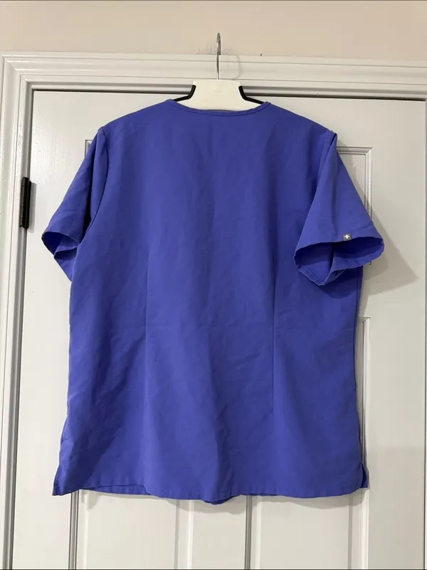 Figs Scrubs Top Casma Three-Pocket Womens Sz XL Lavender Dew Medical Nurse - Image 6