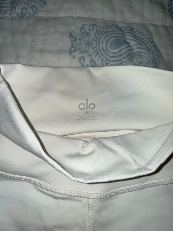 Alo Yoga White Leggings High-Waisted - Image 4