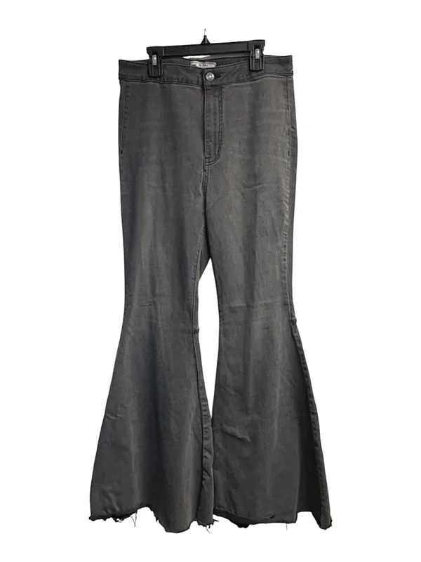 Free People High Rise Flated Jeans W/ Raw Hem Size 30 - Image 2