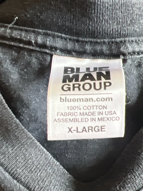 Vintage Blue Man Group Chicago Tshirt - Image 2
