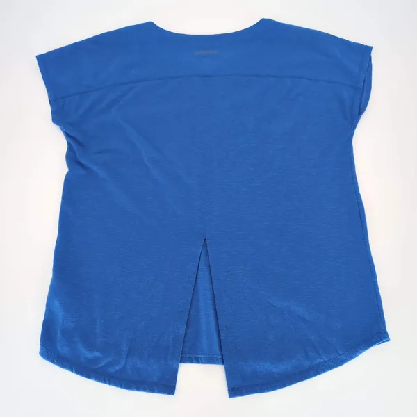 Lilly Pulitzer Luxletic Brodie Blue V-Neck T- Shirt Top Split Back Tee - Size XS - Image 6