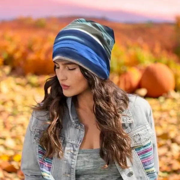 Colorful Pullover Convertible Hat Unisex‎ Casual Neck Hair Hoop Thin Beanie - Image 3
