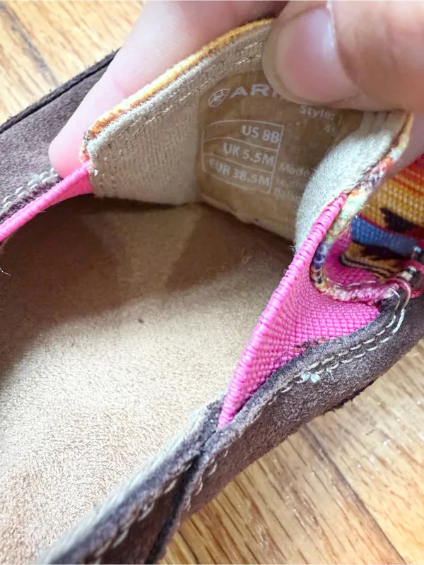 Ariat Sarape Cruiser Womens 8 B Slip On Suede Shoes Western Aztec 10035830 - Image 3