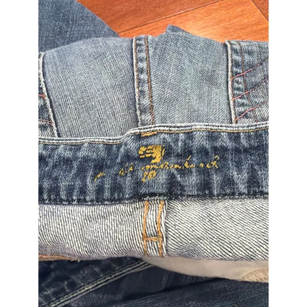 7 For All Mankind A Pocket Jeans Womens Blue Flare Low Rise U130J055U 31 - Image 7